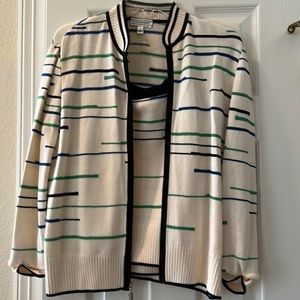 St Johns knit top and cardigan; Almost new!  Size small